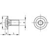 M6x14 TX BUTTON HEAD SCREW FLANGED A2 thumbnail-0