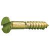 No.10x1.1/4in. BRASS SLOT CSK WOODSCREW SELF COLOUR, Box of 200 thumbnail-0