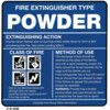 S/IL/P Dry Powder Extinguishant Label, Self Adhesive 140mm x 140mm thumbnail-0