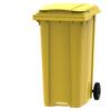 2-WHEELED BIN - YELLOW POLYETHYLENE 360LTR thumbnail-0