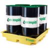 Drum Spill Pallet, 230L Capacity, Polyethylene, 1280mm Overall Depth, 1280mm Overall Width, 280mm Overall Height thumbnail-0