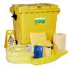 Chemical Spill Kit, 1000L Absorbent Capacity Per Kit, 133 x 126 x 104cm, Wheeled Bin thumbnail-0