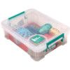 Storage Box with Lid, Plastic, Clear, 260x190x70mm, 2.3L thumbnail-0