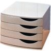 2686254100 JALEMA DESKTOP 4-DRAWER SET GRY thumbnail-0