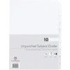 75801 PRESENTATION DIVIDER UNPUNCHED A4 10-PART WHT (PK-10) thumbnail-0