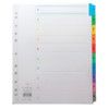 09701/CS97 INDEX 1-10 A4 WHT +MULTI-COLOUR TABS thumbnail-0