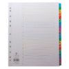 09901/CS99 INDEX 1-20 A4 WHT +MULTI-COLOUR TABS thumbnail-0