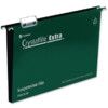 Crystalfile Extra Suspension Files Foolscap 50mm Green 3000112 thumbnail-0