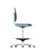 Labsit 4 High PU workplace Chair with Castors and Footring Blue thumbnail-0