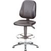 ESD Ergo Comfort High Workplace Chair with Castors & Footring thumbnail-0