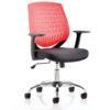 Dura Task Operator Chair With Arms Red thumbnail-0