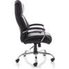 Texas HD Executive Leather Chair With Arms Black thumbnail-1