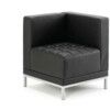 Infinity Leather Modular Corner Unit Black thumbnail-0