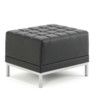 Infinity Leather Modular Cube Chair Black thumbnail-0