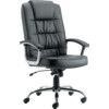 MOORE DELUXE EXECUTIVE LEATHER CHAIR BLACK thumbnail-0