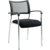 BRUNSWICK MEETING CHAIR CHROME/CHARCOAL thumbnail-0