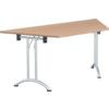 1412mm TRAPEZOIDAL FOLDING TABLE BEECH thumbnail-0