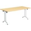 1200mm RECTANGULAR FOLDING TABLE MAPLE thumbnail-0