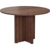 1100mm CIRCULAR MEETING TABLE - DARK WALNUT thumbnail-0