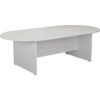 2400mm OVAL MEETING TABLE - WHITE thumbnail-0