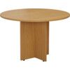 Round Meeting Table, 1100mm, Oak thumbnail-0