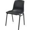 POLYPROPYLENE H/D STACKING CHAIR BLACK thumbnail-0