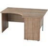 1400mm Crescent Right Hand Panel End Desk Birch thumbnail-0