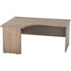 1600mm Crescent Left Hand Panel End Desk Birch thumbnail-0