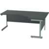 1800mm Crescent Right Hand Cantilever Desk Grey/Black thumbnail-0