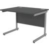 1000mm Rectangular Cantilever Desk Grey/Black thumbnail-0