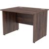 1000mm Rectangular Panel End Desk Walnut thumbnail-0