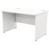 1200mm Rectangular Panel End Desk White thumbnail-0