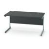 1400mm Rectangular Cantilever Desk Silver/Black thumbnail-0