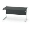 1400mm Rectangular Cantilever Desk White/Black thumbnail-0