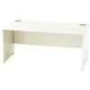 1600mm Rectangular Panel End Desk White thumbnail-0