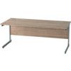 1800mm Rectangular Cantilever Desk Grey/Birch thumbnail-0