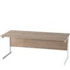 1800mm Rectangular Cantilever Desk White/Birch thumbnail-0