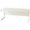 1800mm Rectangular Cantilever Desk White/White thumbnail-0