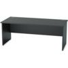 1800mm Rectangular Panel End Desk Black thumbnail-0