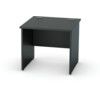 800mm Rectangular Panel End Desk Black thumbnail-0