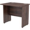 800mm x 600mm Rectangular Shallow Panel End Desk Walnut thumbnail-0