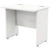 800mm x 600mm Rectangular Shallow Panel End Desk White thumbnail-0