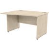 1200mm Wave Left Hand Panel End Desk Maple thumbnail-0