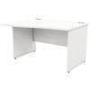 1200mm Wave Left Hand Panel End Desk White thumbnail-0