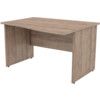 1200mm Wave Right Hand Panel End Desk Birch thumbnail-0