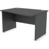 1200mm Wave Right Hand Panel End Desk Black thumbnail-0