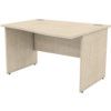 1200mm Wave Right Hand Panel End Desk Maple thumbnail-0