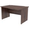 1200mm Wave Right Hand Panel End Desk Walnut thumbnail-0