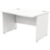 1200mm Wave Right Hand Panel End Desk White thumbnail-0