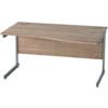 1400mm Wave Right Hand Cantilever Desk Grey/Birch thumbnail-0